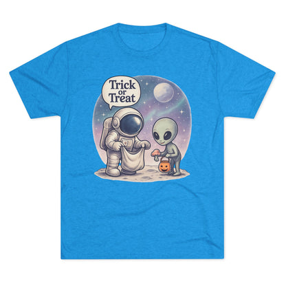 Space Trick or Treat Crew Tee, Halloween T-Shirt, Space Theme Shirt, Unisex Graphic Tee, Fun Costume Tee, Gift for Space Lovers