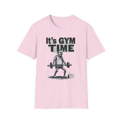 It's Gym Time T-Shirt, Motivational Workout Shirt, Fitness Apparel, Gift for Gym Lovers, Casual Sport Tee - Psychonaut Swag
