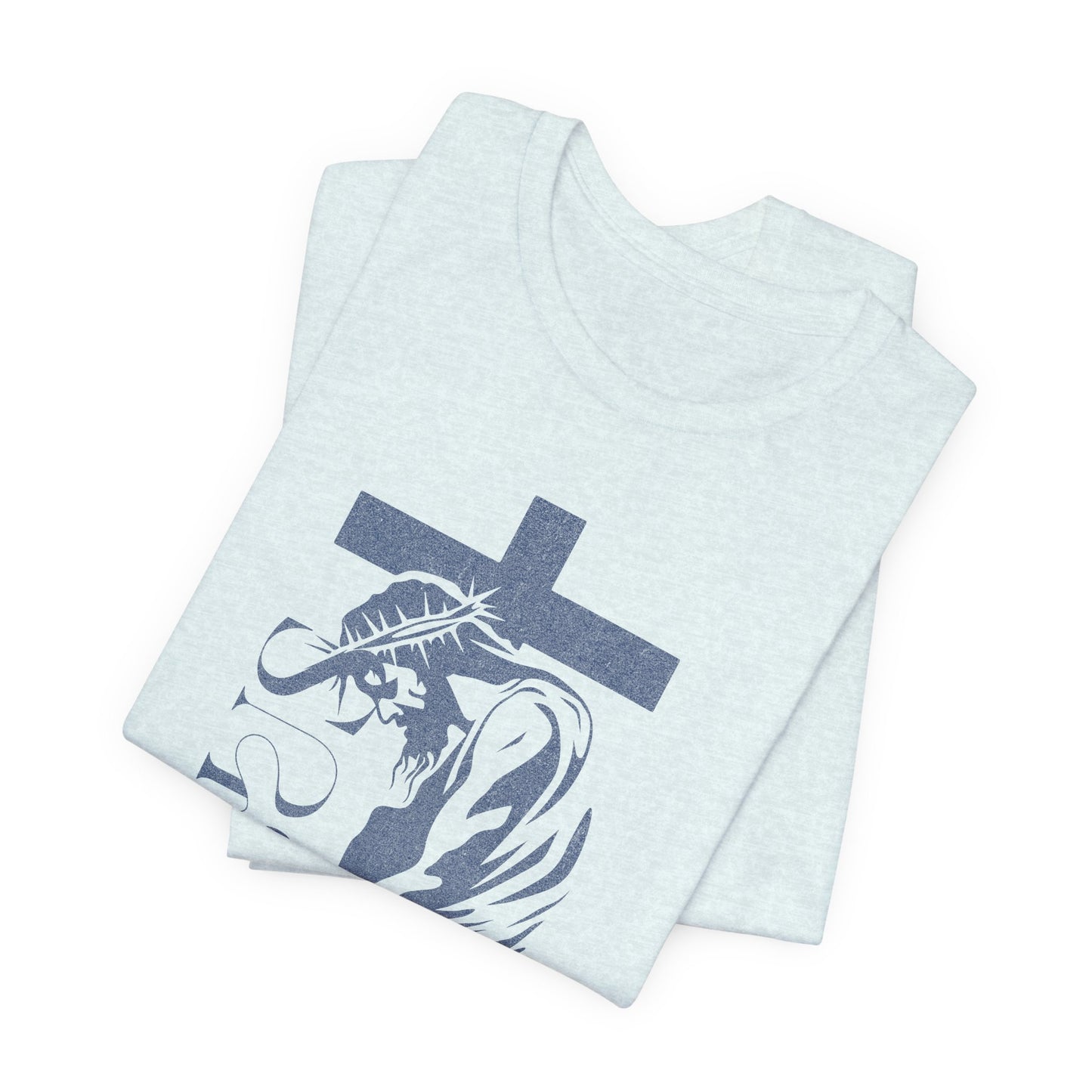 Christian Jesus Tee — Crown of Thorns Cross Graphic T-Shirt