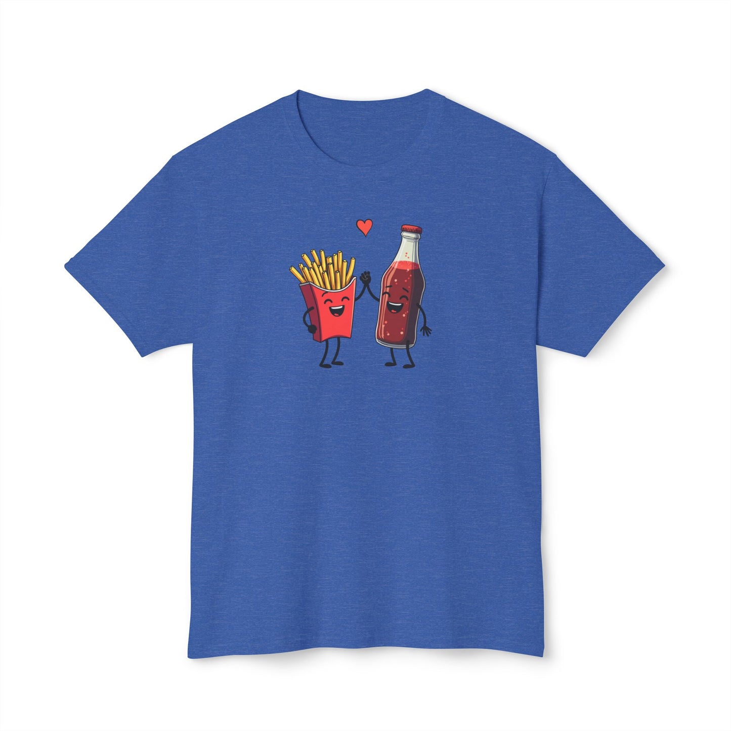 Fries & Soda Love T-Shirt — Cute Cartoon Food Couple Tee