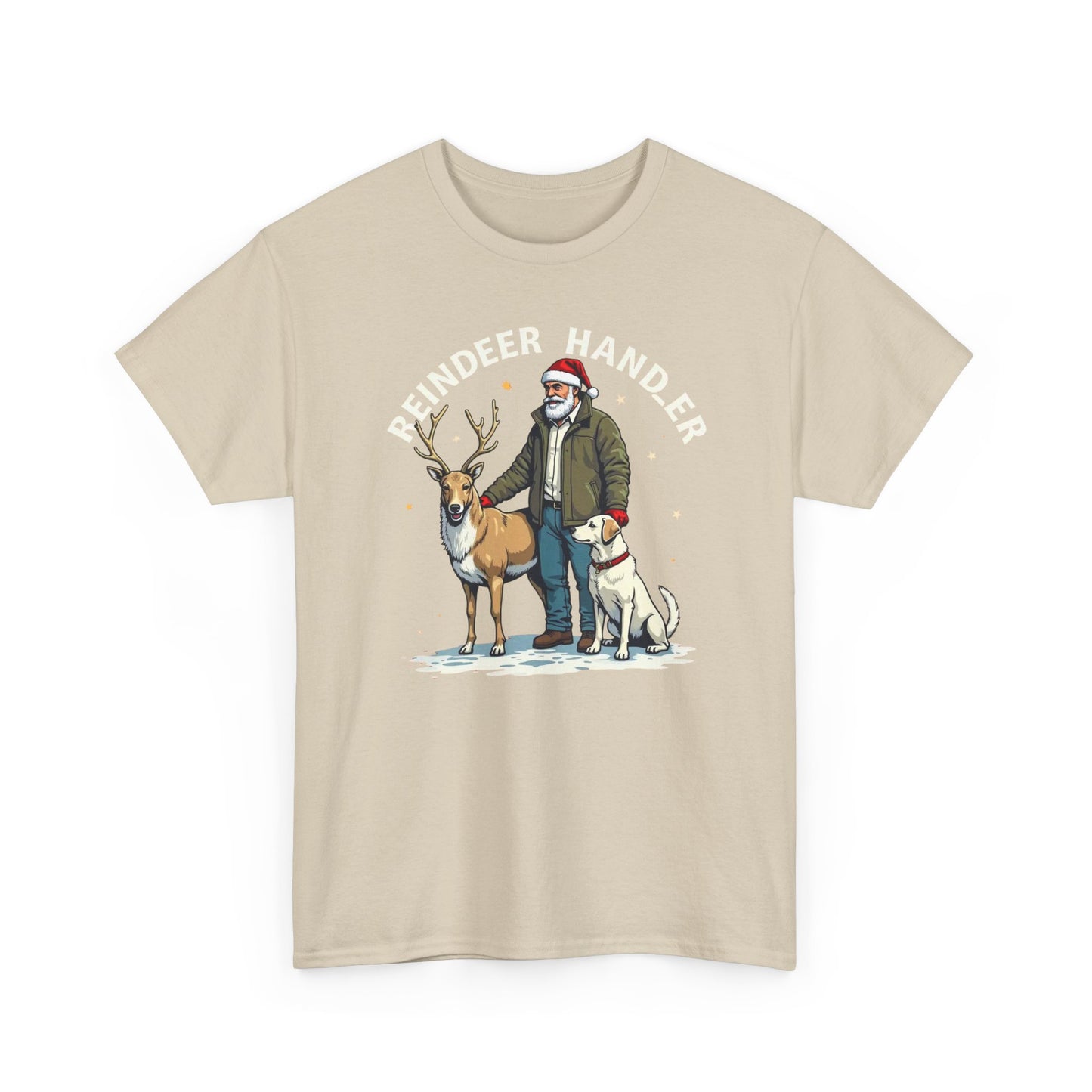 Reindeer Handler T‑Shirt — Santa Handler Graphic Holiday Tee