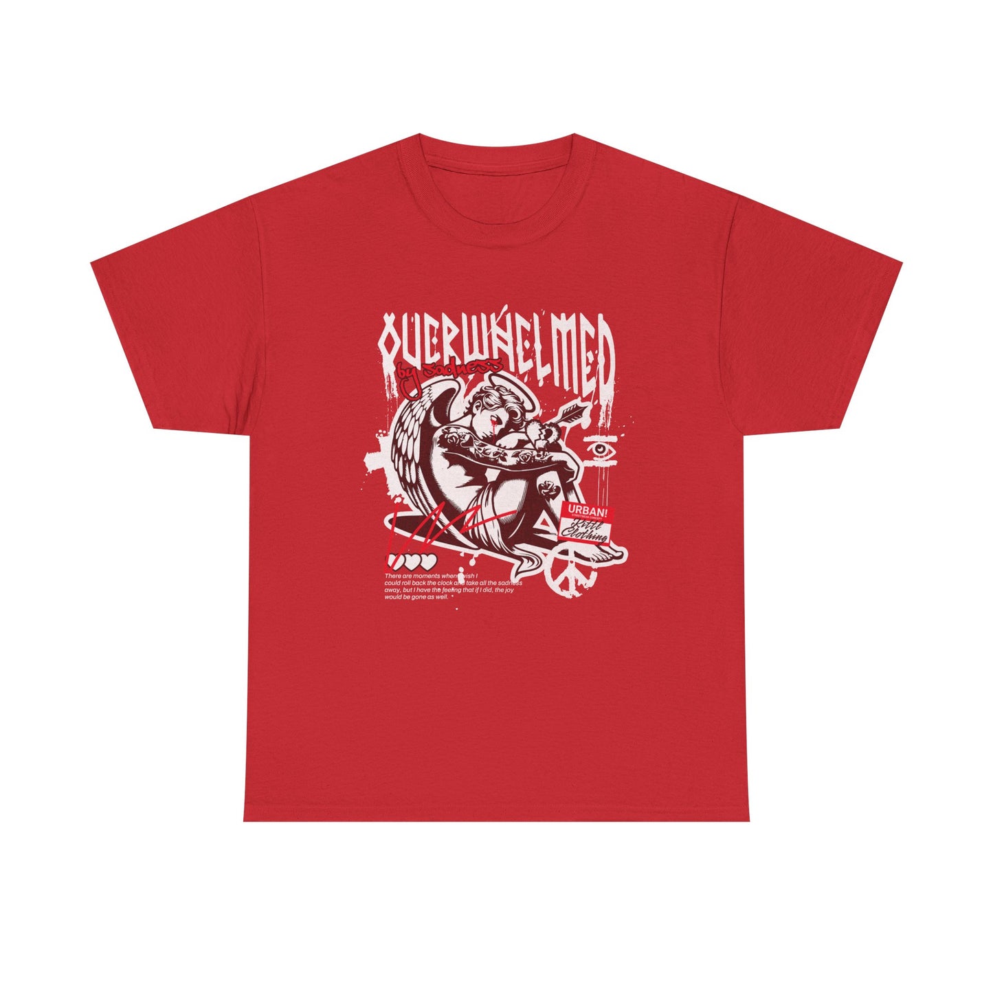 Overwhelmed, Unisex Heavy Cotton Tee