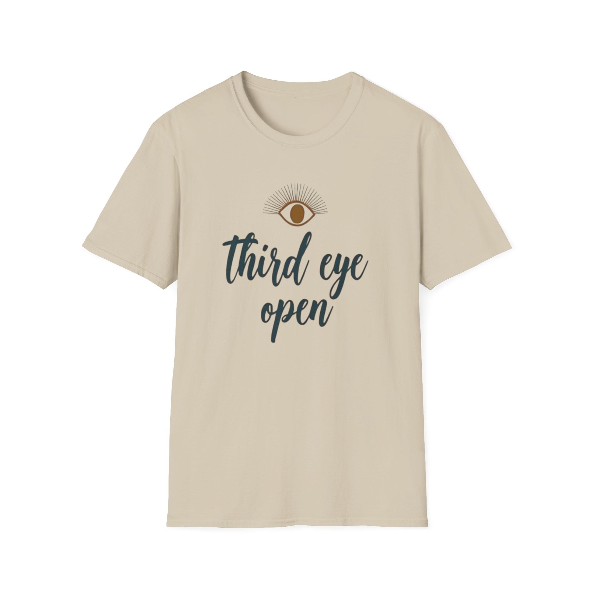Third Eye insight, Open Unisex Softstyle T-Shirt, Spiritual Gift, Graphic Tee, Meditation Apparel, Casual Wear, Yoga Clothing, Unique T-Shirt - Psychonaut Swag