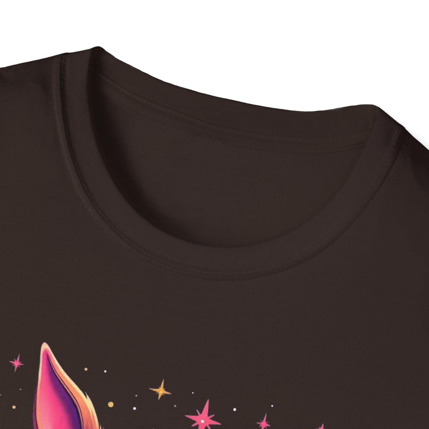 Easter Bunny Sasquatch T-Shirt — Colorful Psychedelic Bunny with Egg Basket