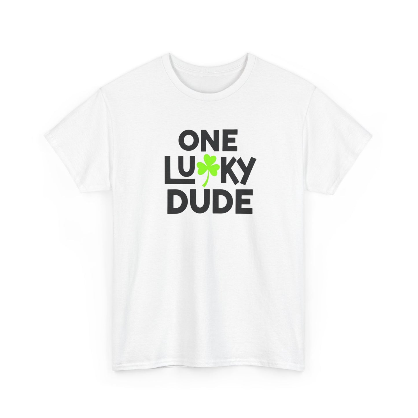 One Lucky Dude Tee – St. Patrick’s Day Kids/Youth Shirt with Shamrock Graphic