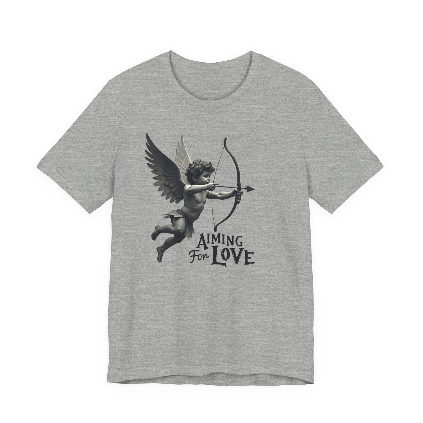 Cupid Graphic Tee — "Aiming for Love" Vintage Valentine T‑Shirt
