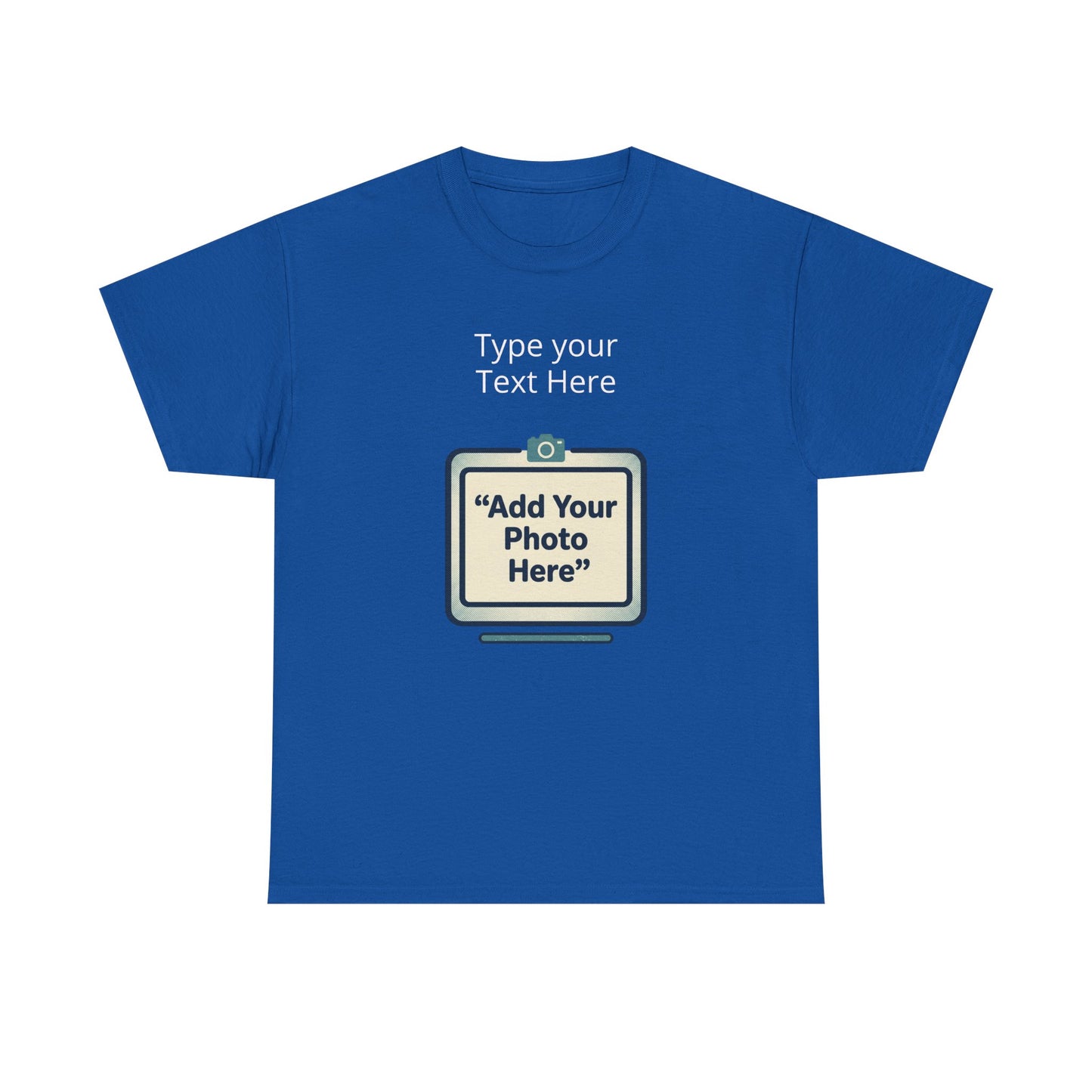 Customize Your Own (Adult) Heavy Cotton Tee — Personalized Image or Text T-Shirt