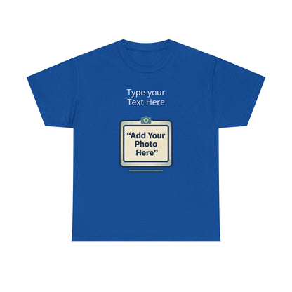 Customize Your Own (Adult) Heavy Cotton Tee — Personalized Image or Text T-Shirt