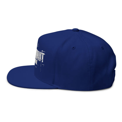 Flat Bill Cap (Psychonaut) - Stylish Embroidered Snapback, Perfect for Streetwear, Festivals, Casual Outings, Gifts
