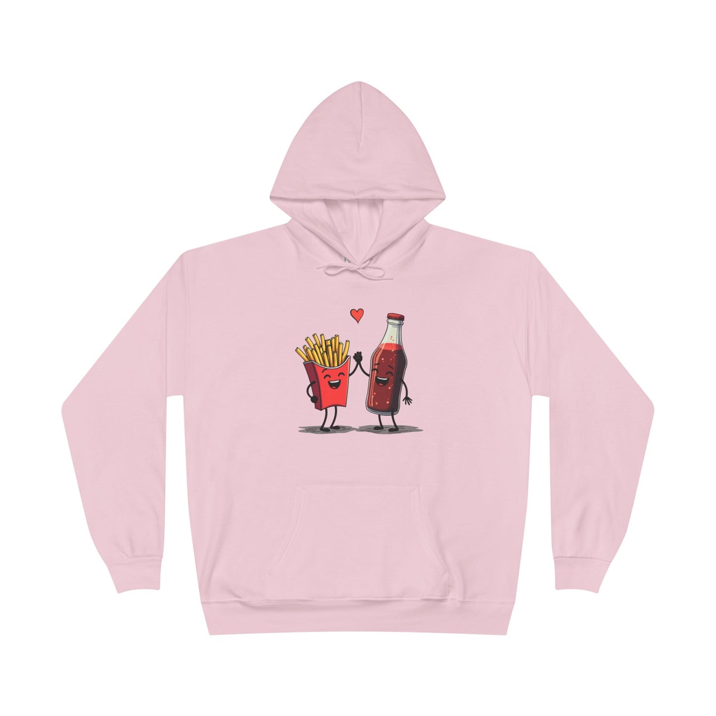 Fries and Soda Love, Unisex EcoSmart® Pullover Hoodie Sweatshirt