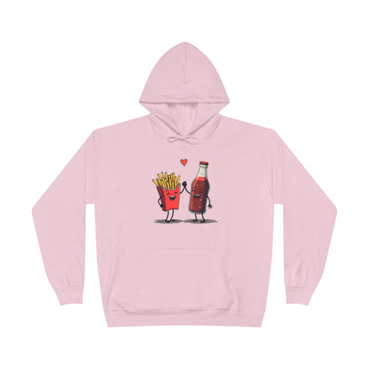Fries and Soda Love, Unisex EcoSmart® Pullover Hoodie Sweatshirt
