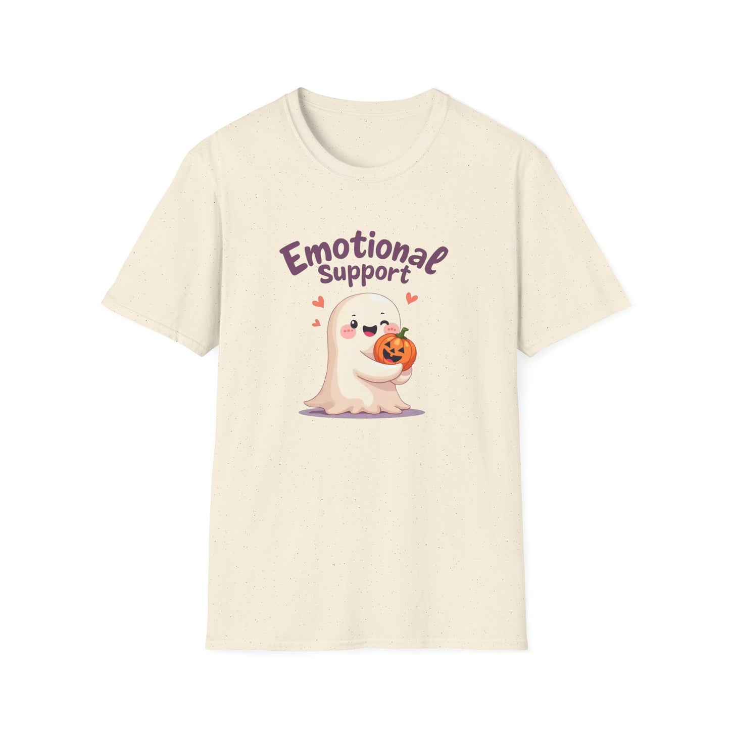 Emotional Support Ghost T-Shirt — Cute Halloween Pumpkin Comfort Tee