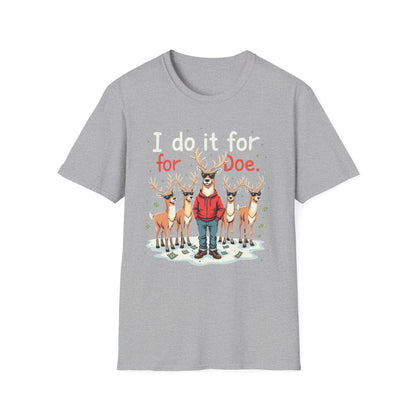 I Do It For Doe Reindeer T-Shirt — Funny Christmas Holiday Tee