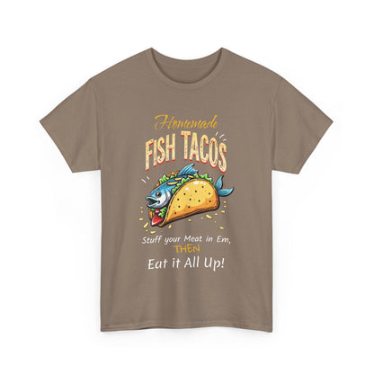Fish Tacos Unisex Cotton Tee - Perfect for Food Lovers & Taco Tuesday - Psychonaut Swag