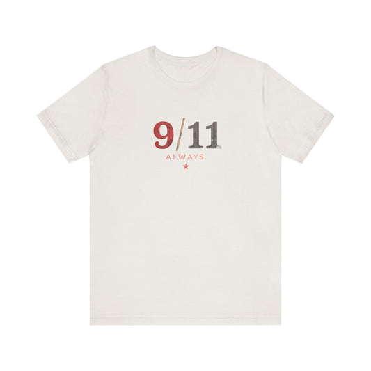 9/11 Tribute Unisex Jersey Tee - Commemorative Shirt for Remembrance, Unisex T-Shirt, Casual Wear, Memorial Day, 9/11 Shirt - Psychonaut Swag