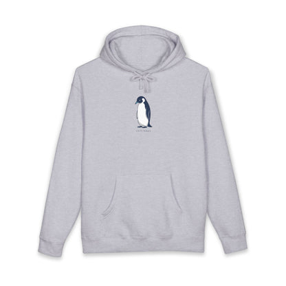 Penguin Chill vibes, Sketch Hoodie — Minimal Penguin Illustration Sweatshirt