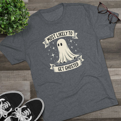Most Likely To Get Ghosted T-Shirt — Cute Retro Ghost Halloween Tee