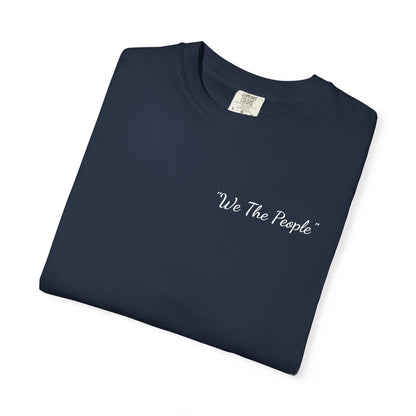 We the People/flag,  Unisex Garment-Dyed T-shirt - Psychonaut Swag