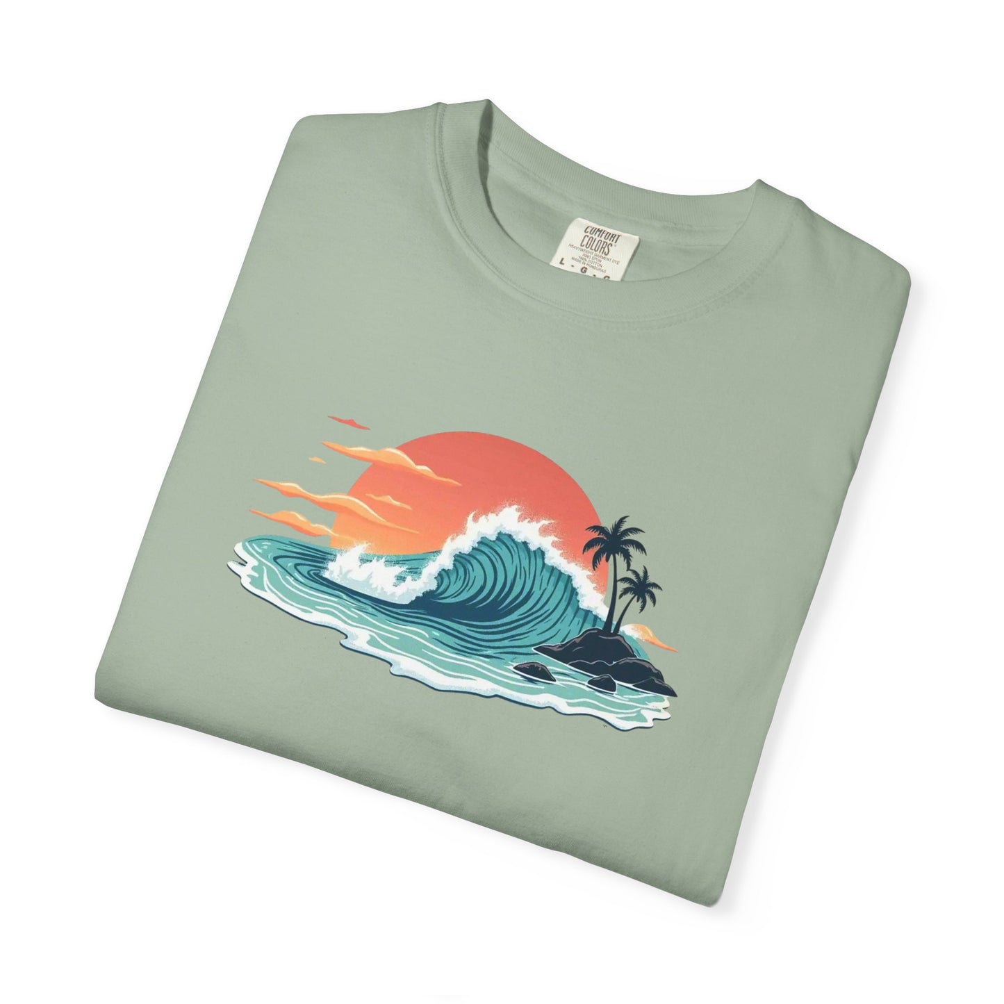 Sunset Surf Graphic T-Shirt — Tropical Wave Island Tee
