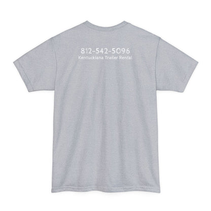 Tall mock1, Kentuckiana small biz swag, T-Shirt | Casual Souvenir Tee, Road Trip Gear, Gift for Trailer Owners, Fun Outdoor Wear, Unisex Apparel