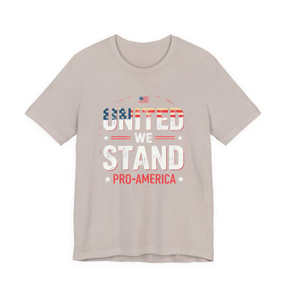 United We Stand Pro-America Unisex Tee - Casual Patriotic Shirt - Psychonaut Swag
