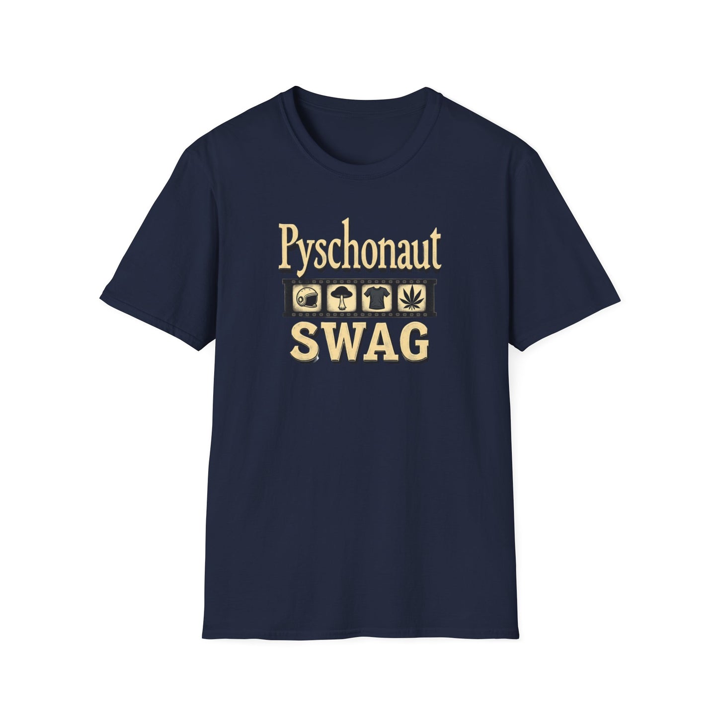 Psychonaut SWAG T-Shirt — Retro Gold Icon Graphic Tee