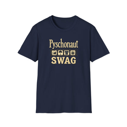 Psychonaut SWAG T-Shirt — Retro Gold Icon Graphic Tee