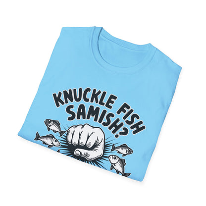 Knuckle Fish Samish,  T-Shirt, Perfect for Anglers, Gift for Fishermen, Casual Wear, Outdoor Activities, Humor Shirt
