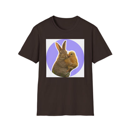 Easter Bunny and Chic, Unisex Softstyle T-Shirt - Psychonaut Swag