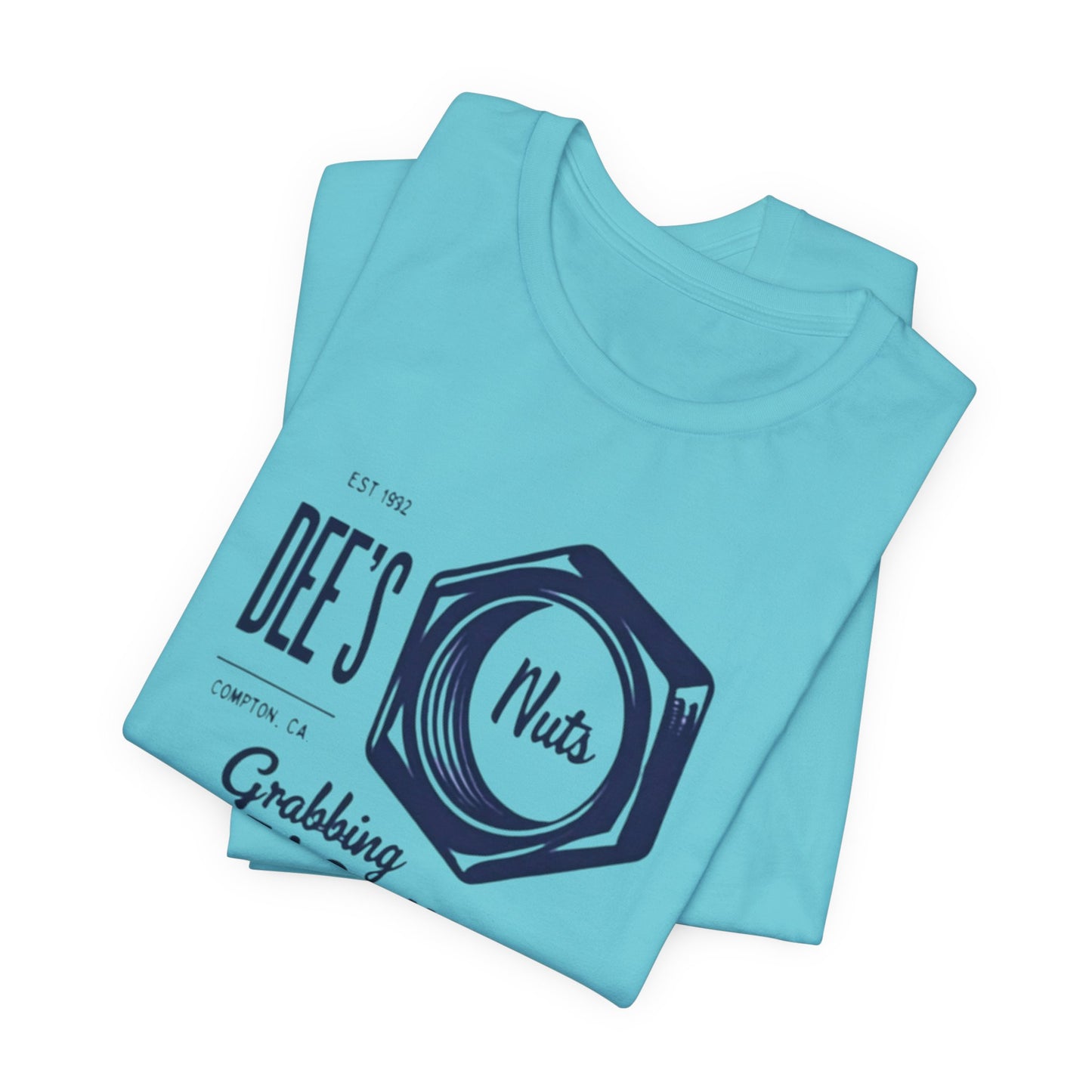 Retro Gas Station Tee — Dee's Nuts Coffee Logo T-Shirt