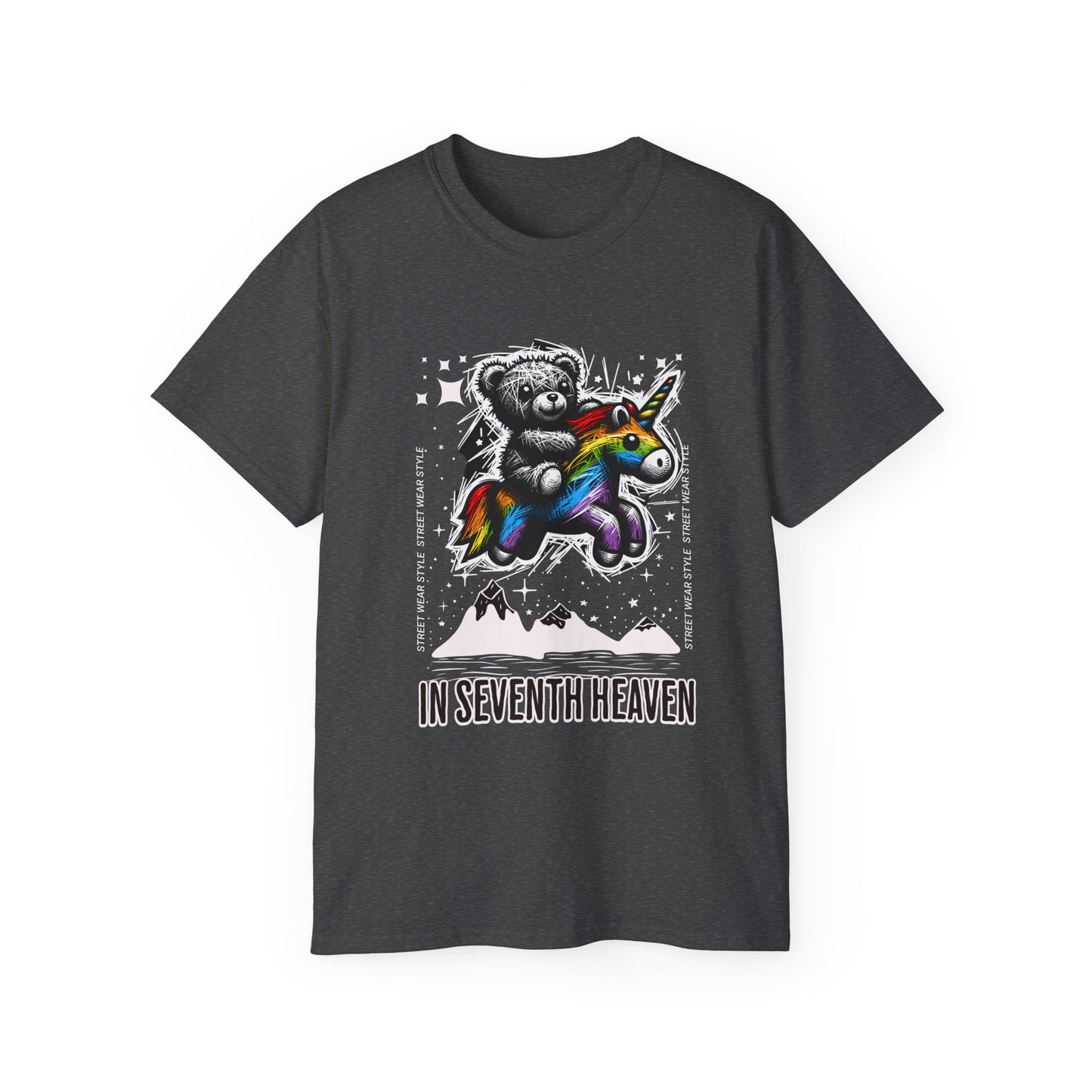 Bear Riding Unicorn, Unisex Ultra Cotton Tee