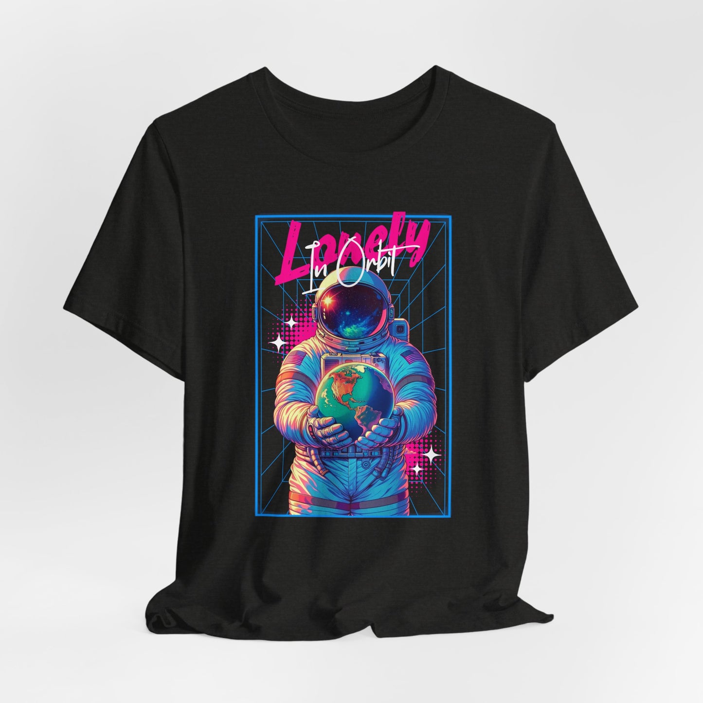 Astronaut Explorer Tee — "Lonely in Orbit" Space Graphic T-Shirt