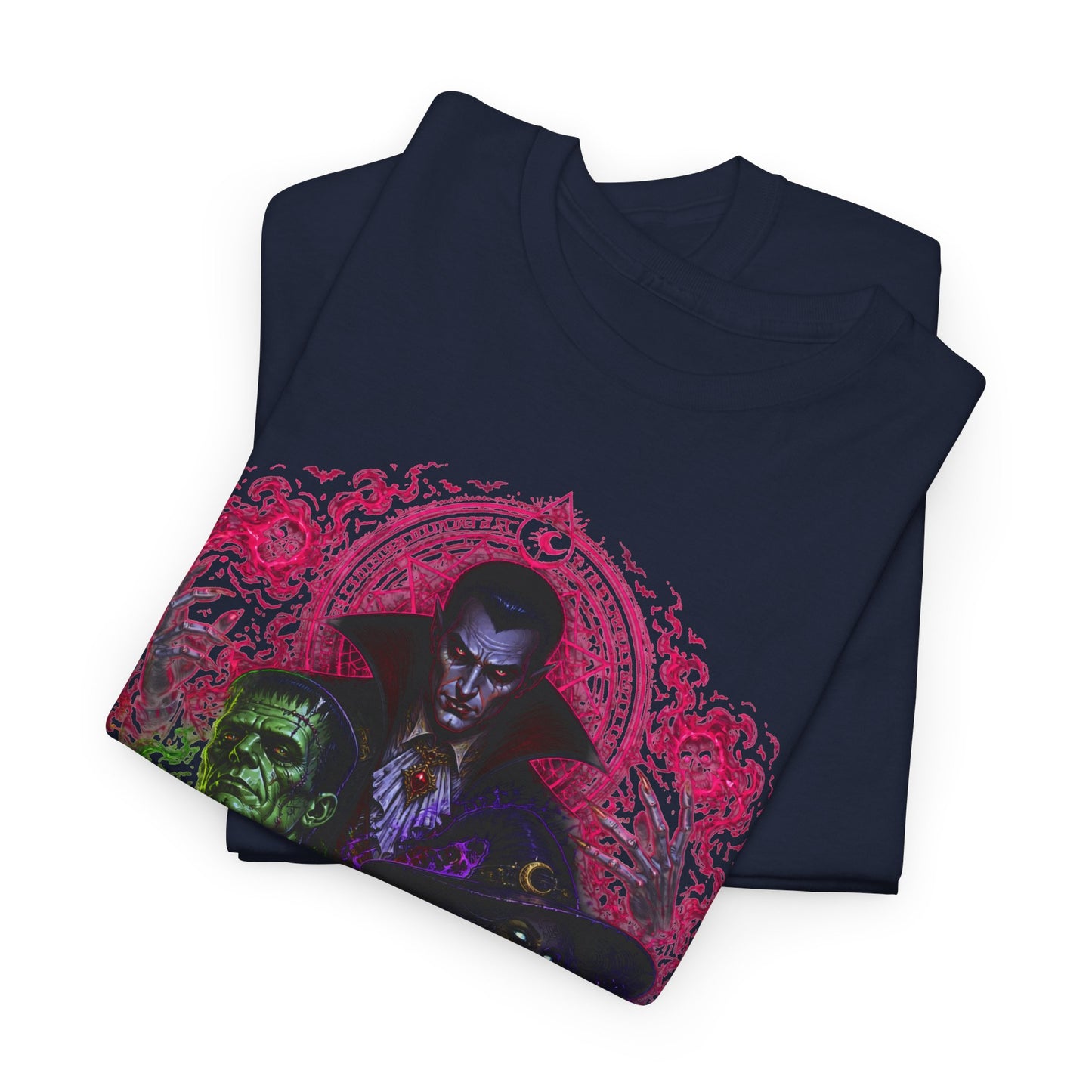 Mystic Vampire Trio T-Shirt — Gothic Rainbow Horror Art Tee