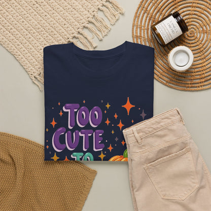 Too Cute to Spook Pumpkin T-Shirt — Cute Halloween Graphic Tee