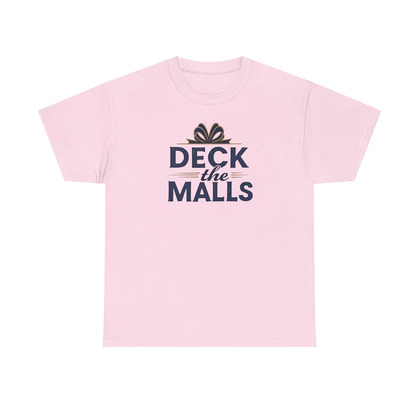 Deck the Malls Christmas T-Shirt — Holiday Shopping Funny Graphic Tee