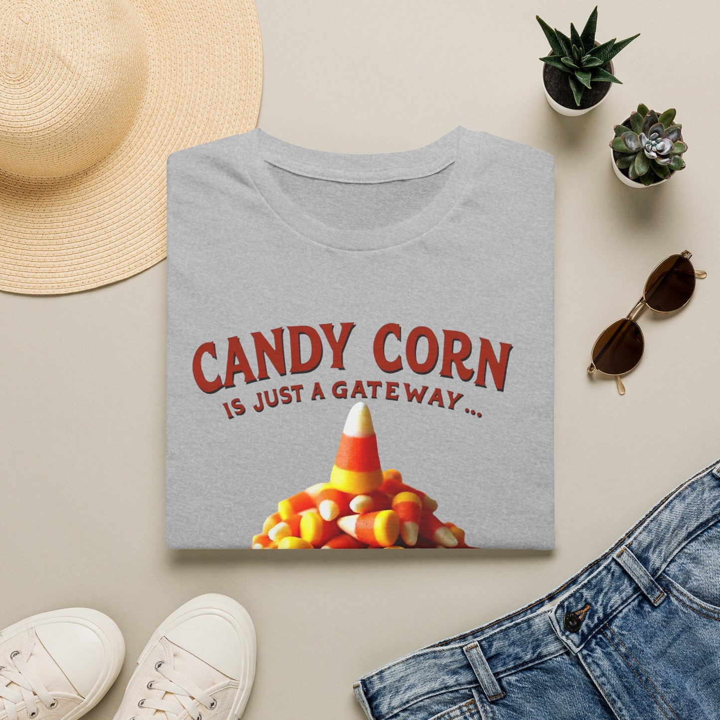 Candy Corn Is Just a Gateway T-Shirt — Funny Halloween Candy Tee