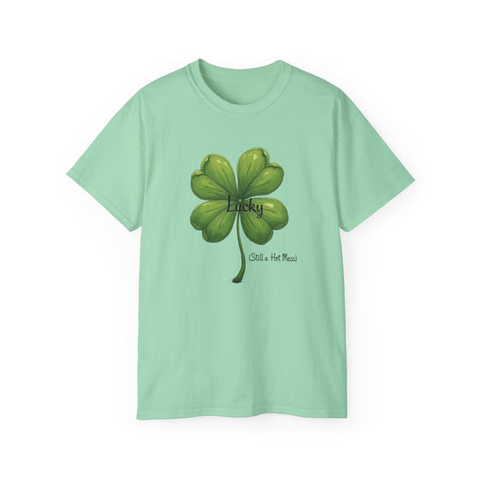 St. Patrick's Day Lucky Four-Leaf Clover Tee