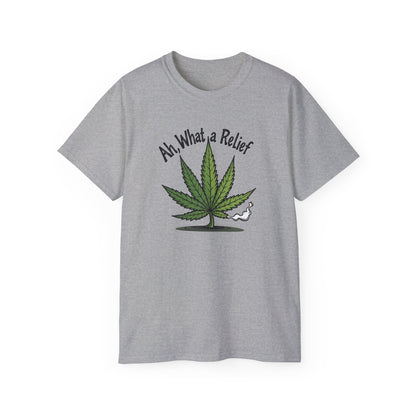 Ah, What a Relief Unisex Ultra Cotton Tee - Perfect for Cannabis Enthusiasts - Psychonaut Swag