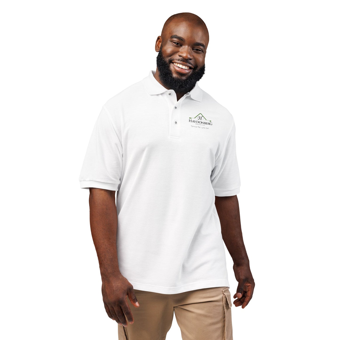 Turning the lights on, Unisex Polo Shirt (Embroidery)