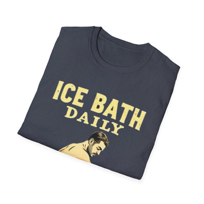 Ice Bath Daily Survivor Unisex Softstyle T-Shirt, Motivational Tee, Gift for Survival Enthusiasts, Fitness Apparel, Recovery Shirt - Psychonaut Swag
