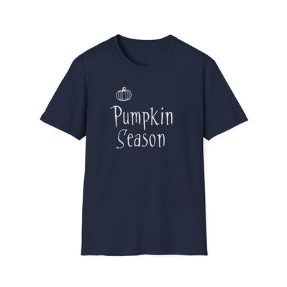 Pumpkin Season, Unisex Softstyle T-Shirt - Casual Wear, Fall Fashion, Halloween, Harvest Celebration, Gift Idea