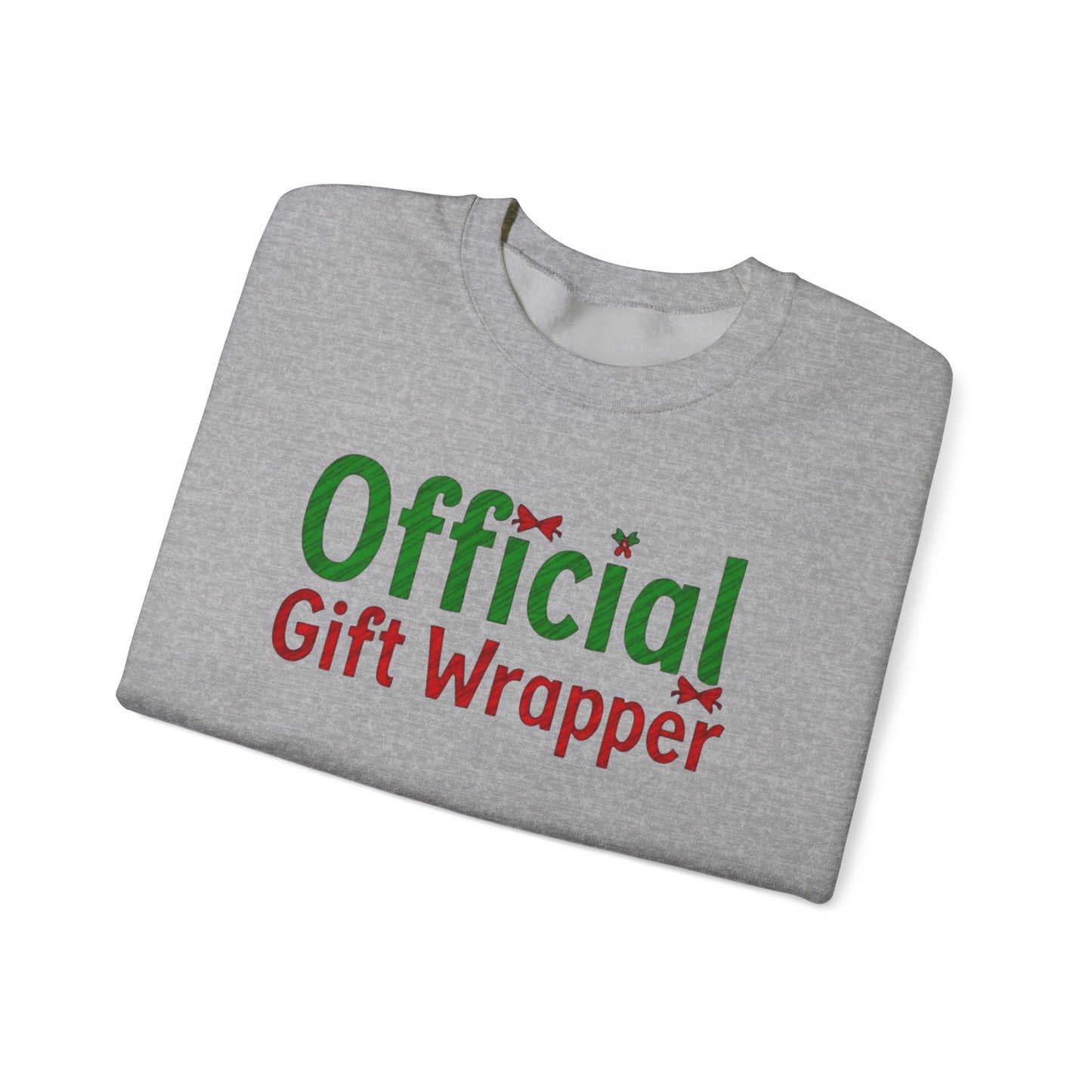 Christmas 'Official Gift Wrapper' Sweatshirt - Funny Holiday Gift Wrapping Tee