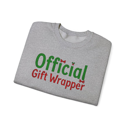 Christmas 'Official Gift Wrapper' Sweatshirt - Funny Holiday Gift Wrapping Tee