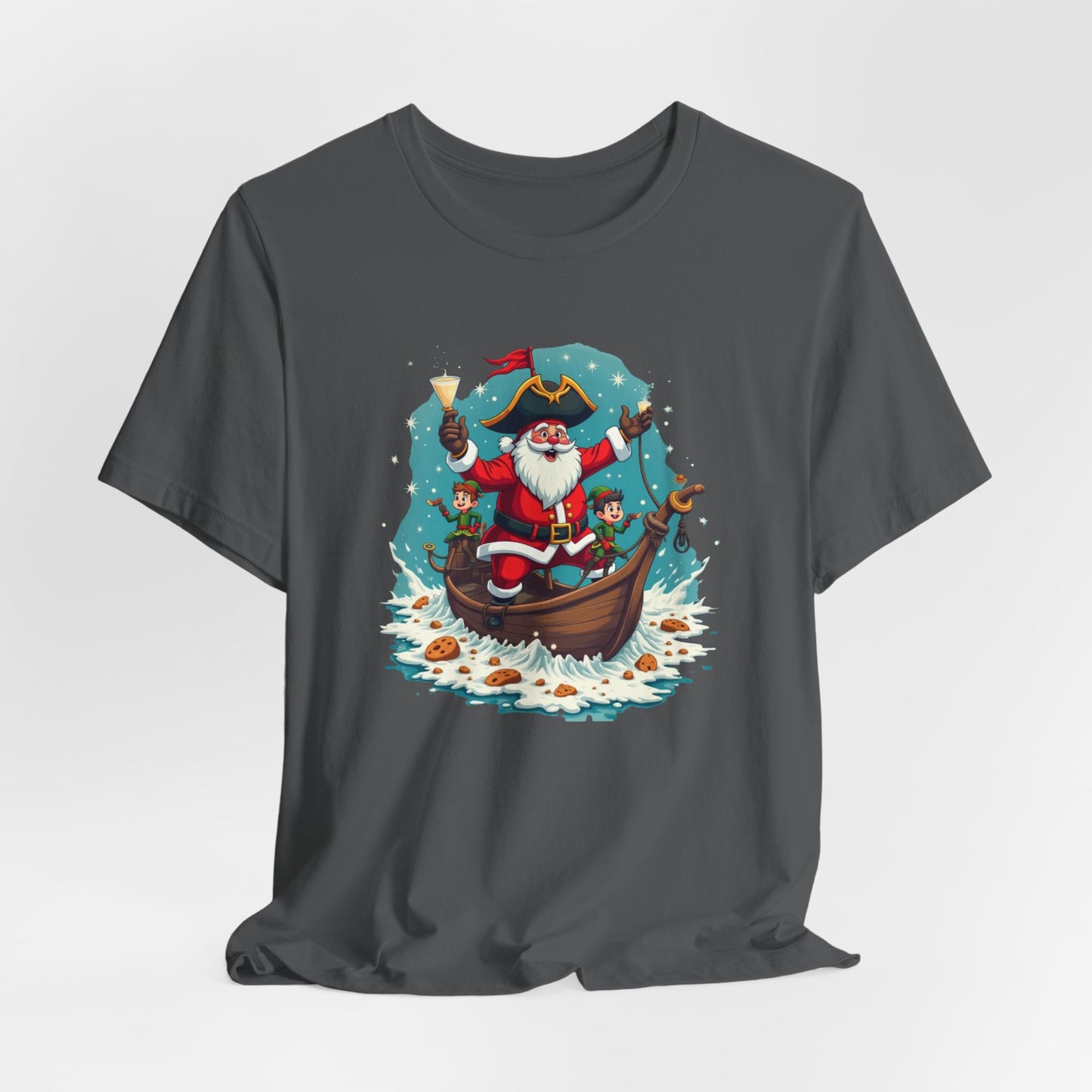 Santa in Gondola Christmas Tee