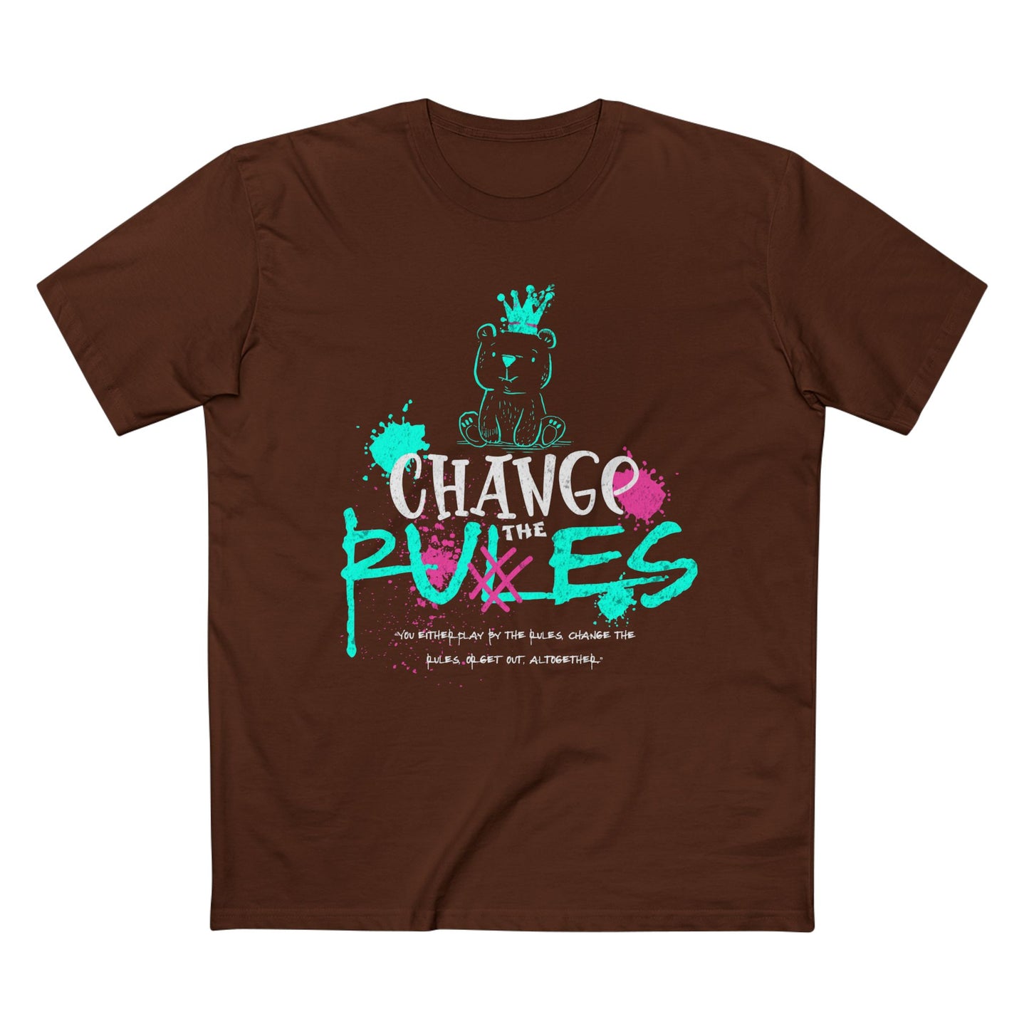 Change the Rules, Bear Adult Staple Tee