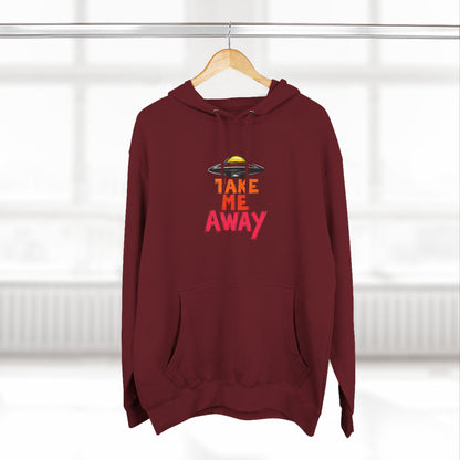 Take Me Away Hoodie — UFO Alien Abduction Graphic Pullover