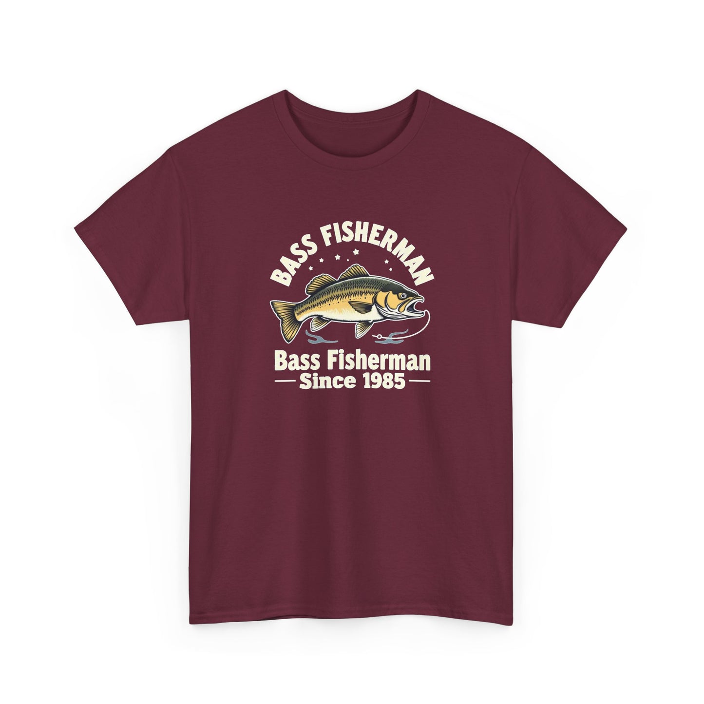 Bass Fisherman T-Shirt – "Bass Fisherman Since 1985" Vintage Fishing Tee