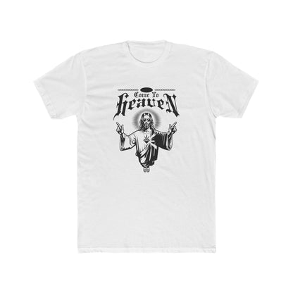 "Come to Heaven" Religious Graphic Tee — Vintage Jesus Illustration T-Shirt