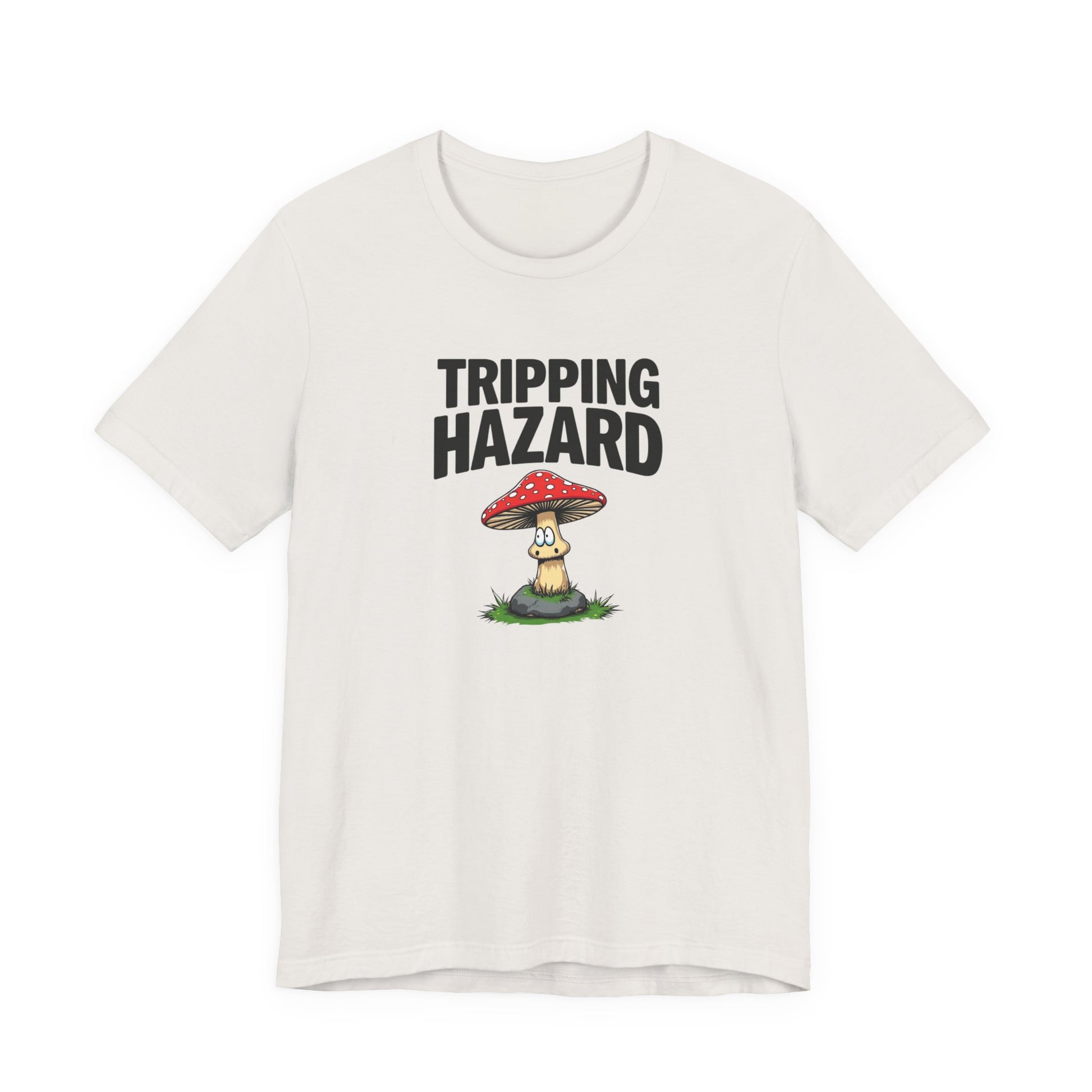 Tripping Hazard Mushroom Tee, Unisex Short Sleeve Shirt, Nature Lover Gift, Funny Graphic Shirt, Eco-Friendly Apparel, Mushroom [...] - Psychonaut Swag