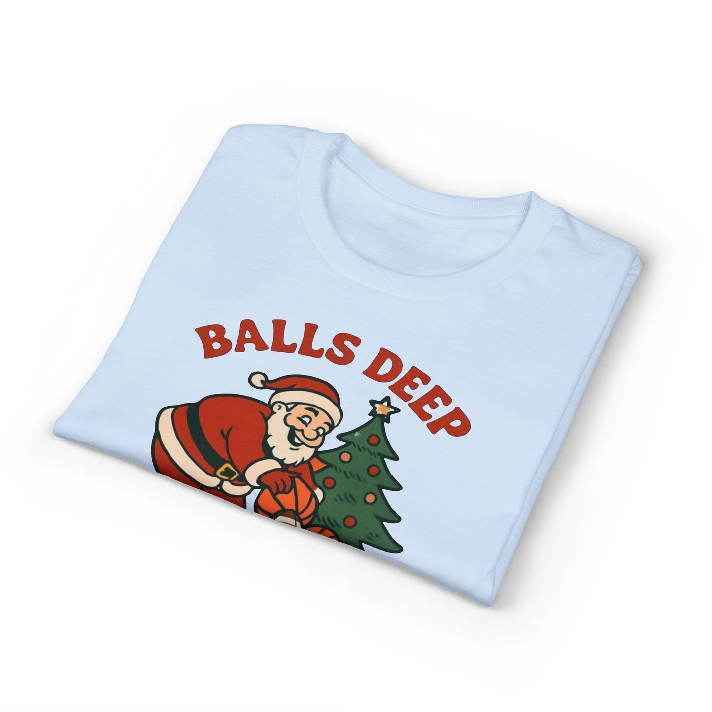 Santa Balls Deep, Unisex DryBlend® T-Shirt